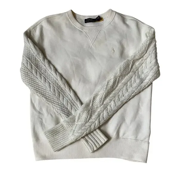 Polo by Ralph Lauren Cream Crew Neck Sweater - Picture 2 of 16